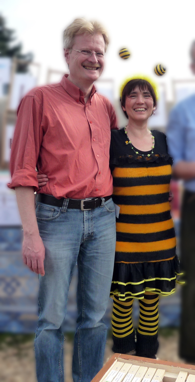 Reinhold Burger und Ilona Munique von Bienen-leben-in-Bamberg.de