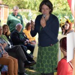 Grußworte von Franziska Haas (Vorstand des Interkulturellen Garten Bamberg e. V.) zur Eröffnung der Bienen-InfoWabe am 20.09.2015