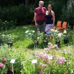 Frank Gagel und Jeannette Frank zur Rosen- und Staudenmesse