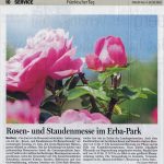 FT Ankündigung Rosen- und Staudenmesse im Erba-Park