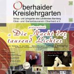 Programm zur 10-Jahres-Feier Oberhaider Kreislehrgarten