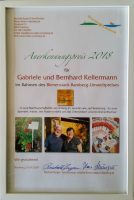 Anerkennungsurkunde Bienenstadt-Bamberg-Umweltpreis 2018