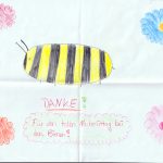 Kinderzeichnung Biene Danke Nachmittag von Greta