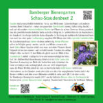 Infotafel zum Schau-Staudenbeet 2 des Bamberger Bienengartens, Bienenweg 1