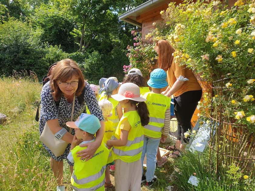 Besuch der Biberbande Johanniter-Kindergarten im Bienengarten