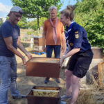 Wölflinge des Horstes "Seeadler" der Pfadfinder Hallstadt zur Schulbienenführung der Initiative Bienen-leben-in-Bamberg.de