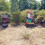 Gartenhausbau an der Bienen-InfoWabe
