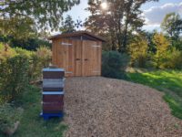 Gartenhaus an der Bienen-InfoWabe