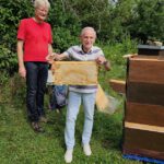 Honigschleudertage mit Ernte am Lagenstandort „Sternwarte", 27.07.2024 / Bienen-leben-in-Bamberg.de