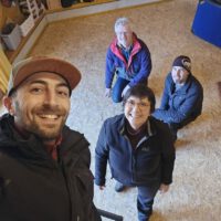 Fußbodenneuverlegung in der Bienen-InfoWabe