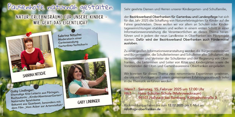 Flyer Pausenhöfe naturnah gestalten (BOGL)