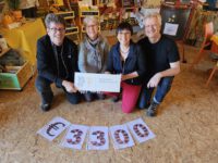 Spendenübergabe des Bürgervereins Bamberg-Mitte durch Heiko Küffner an Kassenwartin Gabi Loskarn und Vorsitzenden des FKBB e. V., Ilona Munique und Reinhold Burger