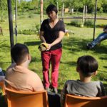 Rupprechtschule Bamberg, 1.-3. Klasse (Lesepatengruppe) in Koop. Carithek/Freiwilligenzentrum zum Schulbienen-Unterricht in der Bienen-InfoWabe, Bienen-leben-in-Bamberg.de