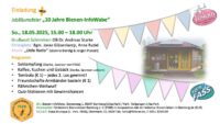 Einladung Jubiläumsfeier "10 Jahre Bienen-InfoWabe" am 18.05.2025
