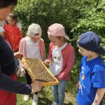 Grundschule Scheßlitz, Klasse 2a zum Schulbienen-Unterricht / Schulbienenführung in der Bienen-InfoWabe, Bienen-leben-in-Bamberg.de