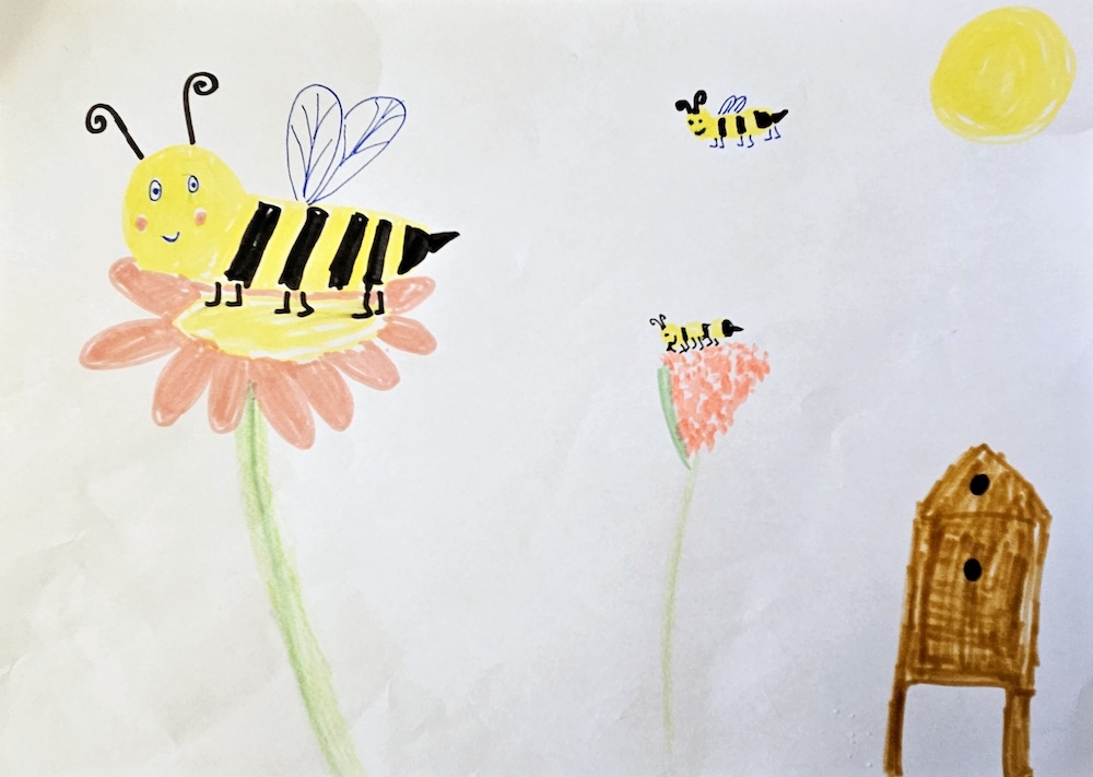 Kinderzeichnung Biene von Mathilda S.