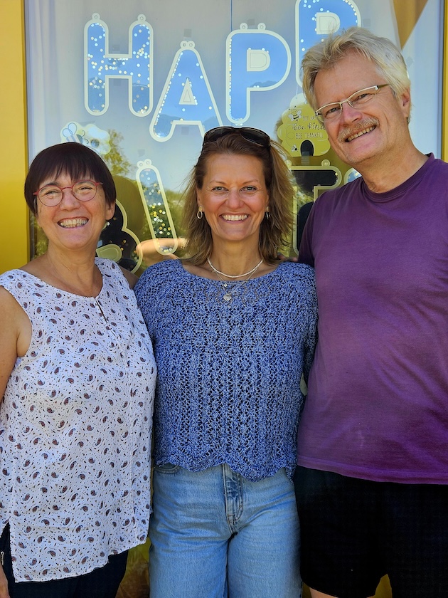 Besuch von Bienenpatin Felicitas Prenzel zur BIWa-Sonntagsöffnung 