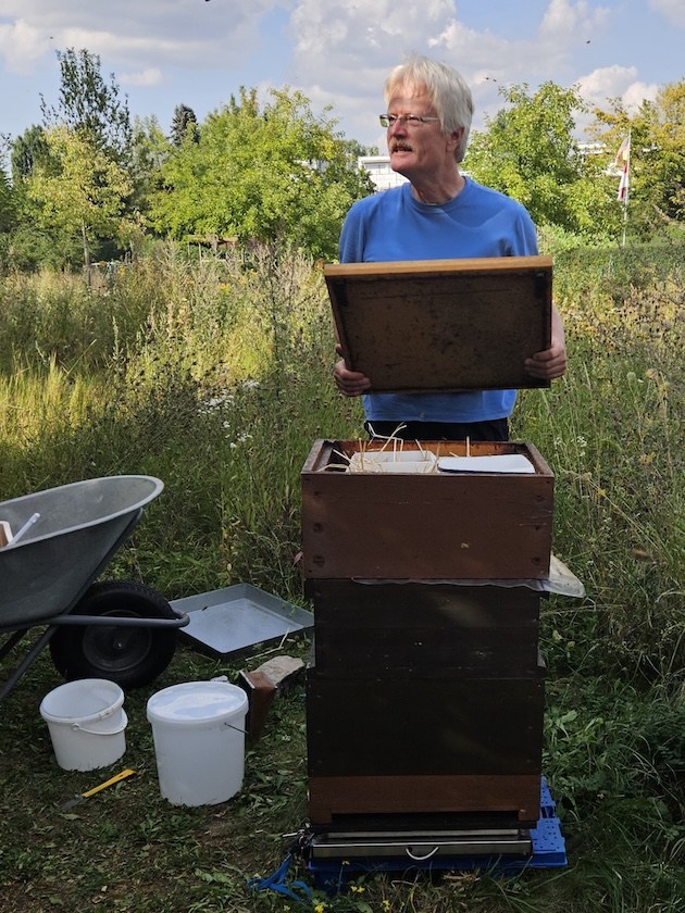Imker-Anfängerkurs, Modul 11, Einfüttern BLIB-Imkerkurs für Anfänger / Bienen-leben-in-Bamberg.de