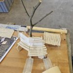 Entwurfsmodell zu den Sitzbänken im Atelier Thomas Gröhling am 15.08.2025