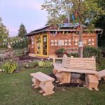 Sitzbänke im Bamberger Bienengarten an der Blasenesche (Ausführung: Thomas Gröhling)