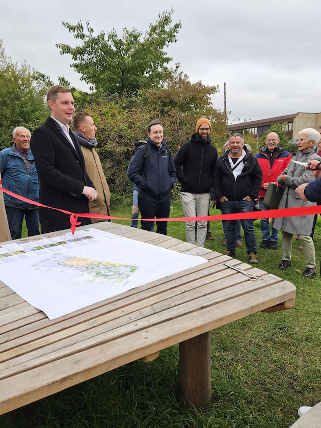 Einweihung Heidelsteigpark im Bamberger Osten, hervorgegangen aus dem Modellprojekt "MitmachKlima"