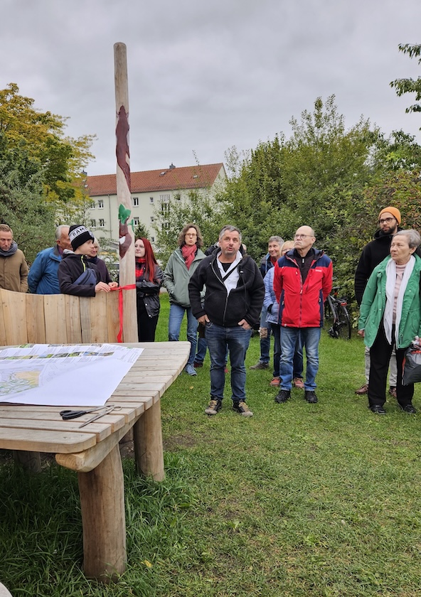 Einweihung Heidelsteigpark im Bamberger Osten, hervorgegangen aus dem Modellprojekt "MitmachKlima"