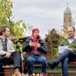 Podiumsbeitrag Heike Kettner anlässlich "Das etwas andere Erntedankfest" am 12.10.2025 in der Bio-Gärtnerei Niedermaier mit Gastgeber KEB, Katholische Erwachsenenbildung BA-FO-ERH, Foto: Heinrich Kolb, Bamberg