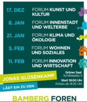 Flyer "Bamberg Foren" 2026 der Stadt Bamberg