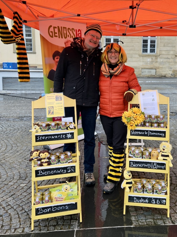 Traditioneller Honigmarkt in Bamberg 2025 / Stand Bienen-leben-in-Bamberg.de