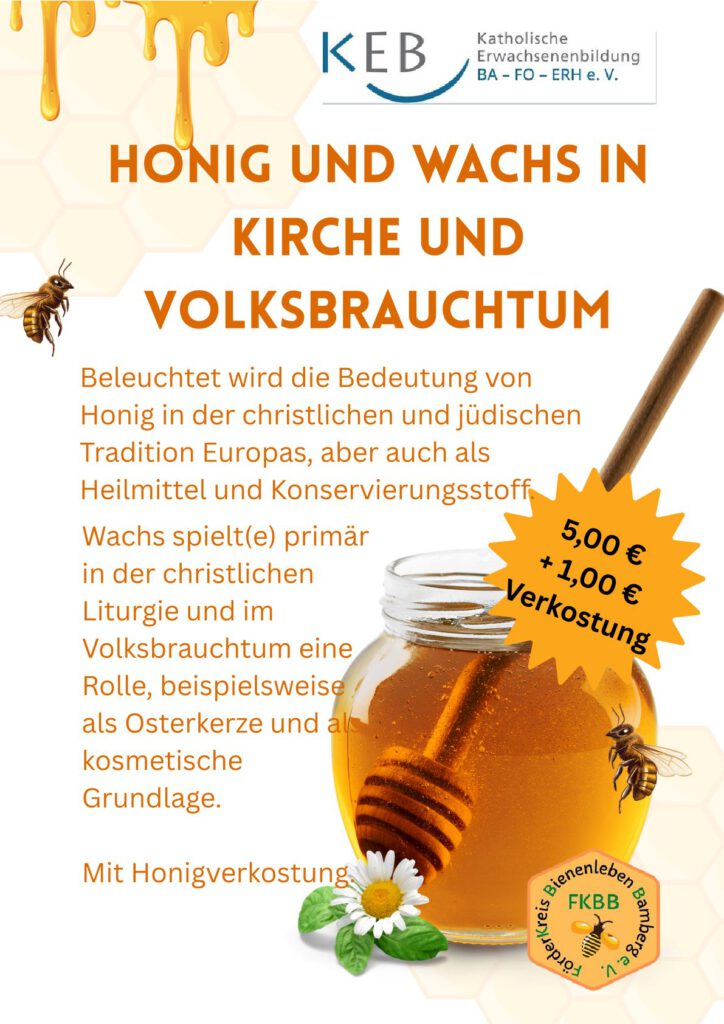 Flyer Honig und Wachs in Kirche und Volksbrauchtum