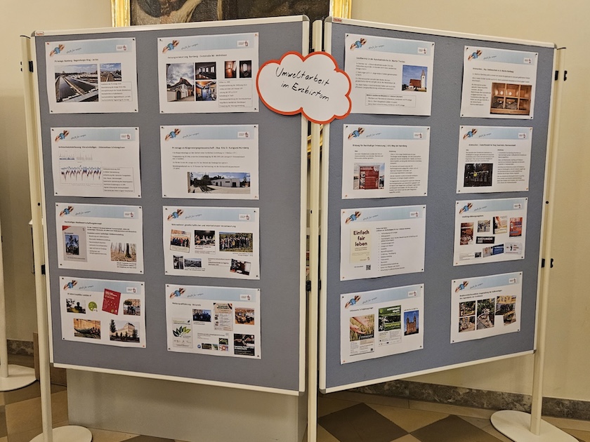 Ausstellung der Umweltarbeit im Erzbistum zum Nachhaltigkeitstag Erzdiözese Bamberg