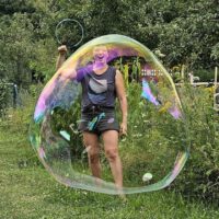 Sommerfest im Interkulturellen Garten mit Vorstandsmitglied Hannah