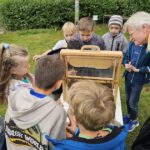 Grundschule Forchheim-Reuth, Klasse 3a zum Schulbienen-Unterricht / Schulbienenführung in der Bienen-InfoWabe, Bienen-leben-in-Bamberg.de