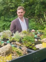 Einweihung der Gartenboxen mit Pflanzdächern im Bamberger Bienengarten durch Bürgermeister Jonas Glüsenkamp am29.06.2026