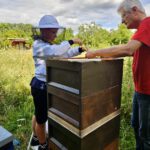 Öffentliche Honigernte zur BIWa-Sonntagsöffnung am Bienenweg in Bamberg / Iniative Bienen-leben-in-Bamberg.de