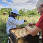 Öffentliche Honigernte zur BIWa-Sonntagsöffnung am Bienenweg in Bamberg / Iniative Bienen-leben-in-Bamberg.de