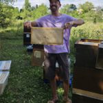 Öffentliche Honigernte zur BIWa-Sonntagsöffnung am Bienenweg in Bamberg / Iniative Bienen-leben-in-Bamberg.de