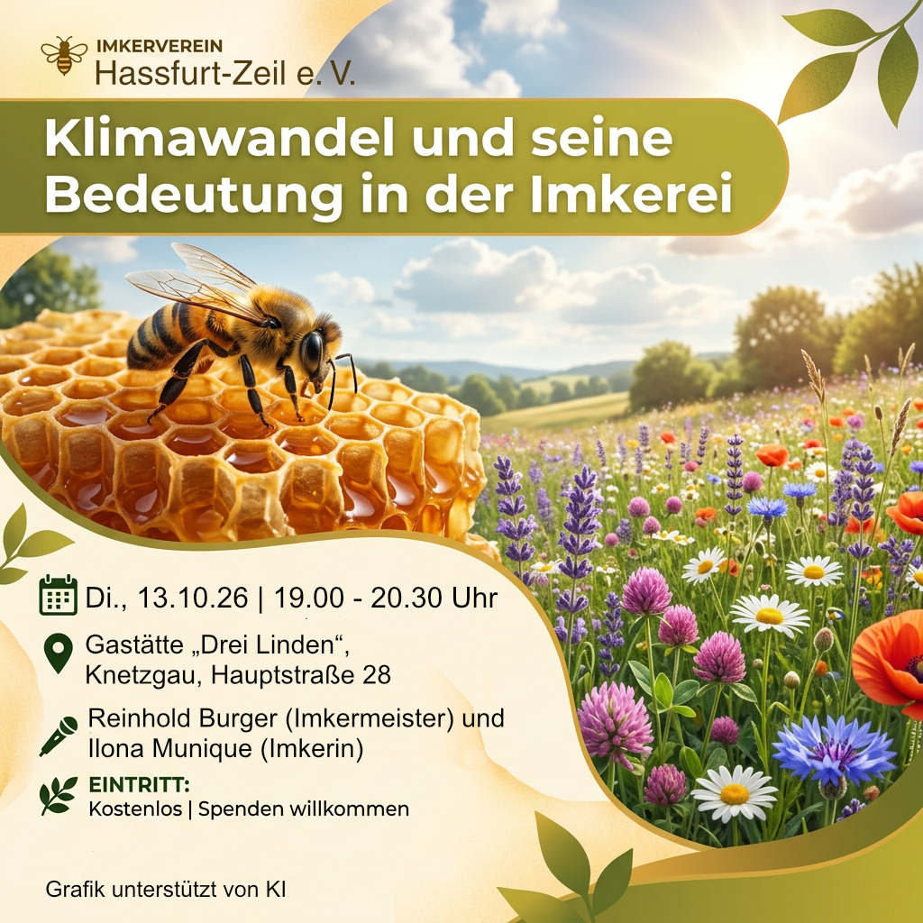Einladung Vortrag Klimawandel Imkerei (Burger/Munique)