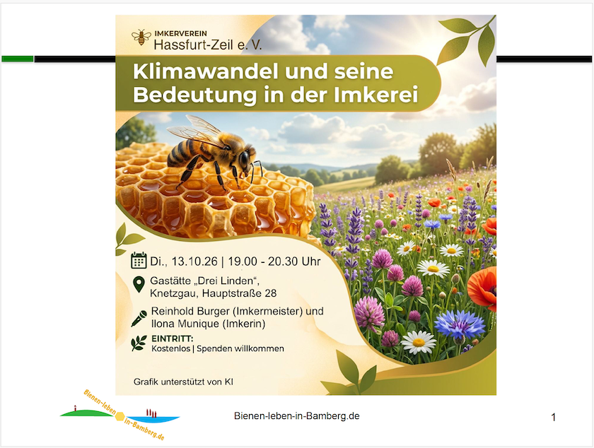 Knetzgau Vortrag Klimawandel Imkerei